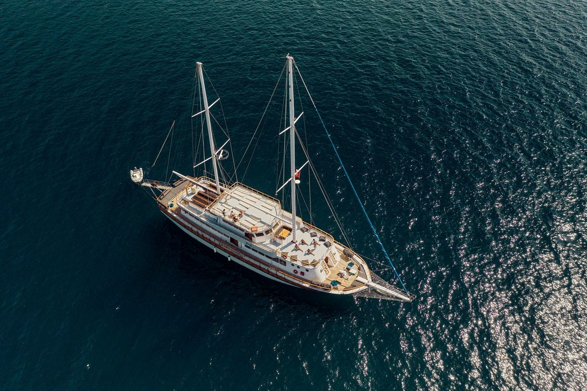 Exterior view of Boreas, a Custom Made Boreas yacht at Bodrum, Turkey