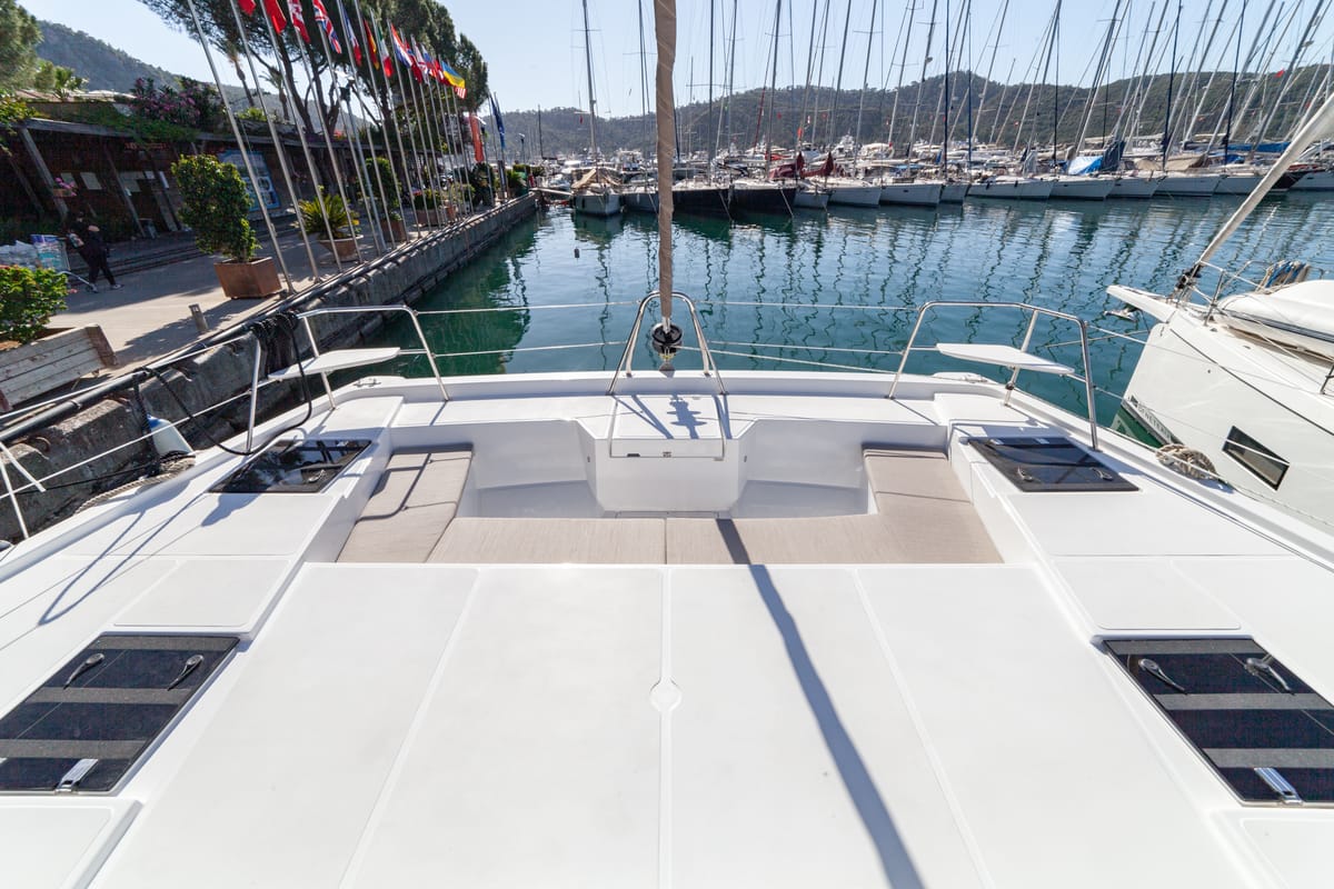 Sail Spica, a Bali Catspace catamaran at Fethiye, Turkey