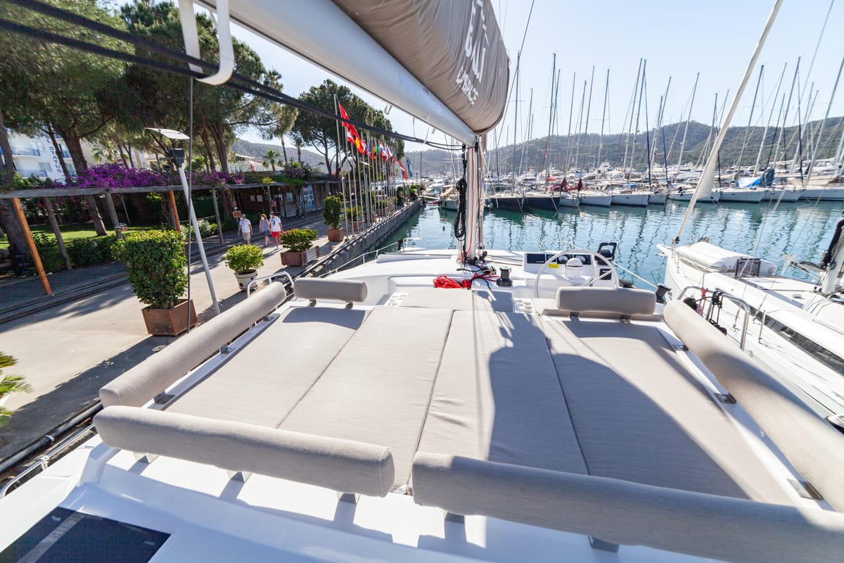Sail Spica, a Bali Catspace catamaran at Fethiye, Turkey