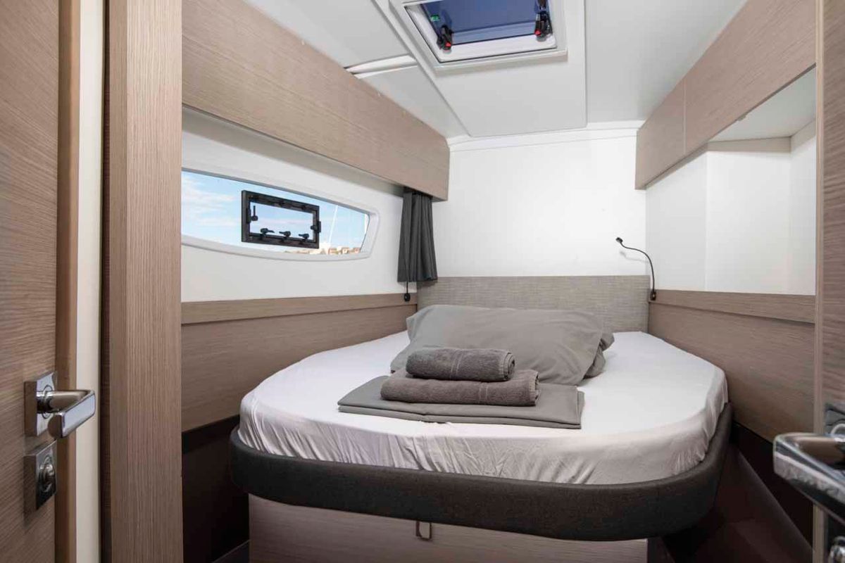Cabin on Follow The Sun, a Fountaine Pajot Astrea 42 catamaran at Općina Medulin, Croatia