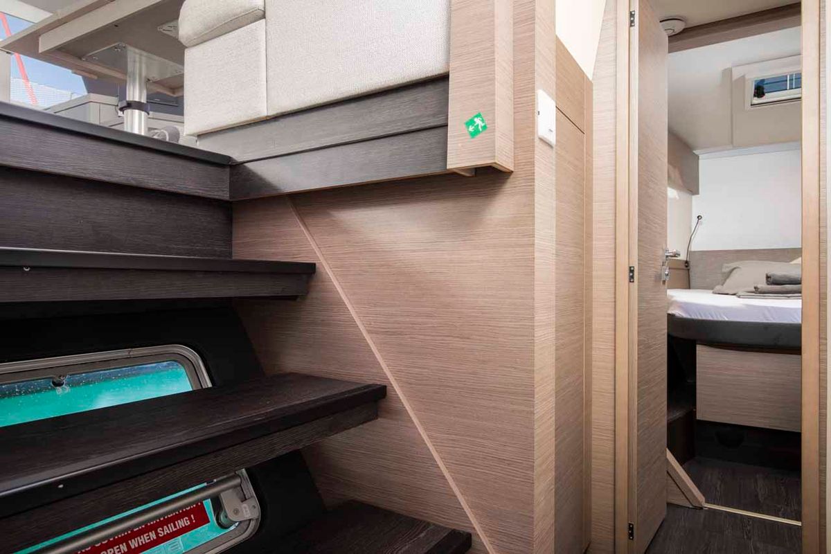 Cabin on Follow The Sun, a Fountaine Pajot Astrea 42 catamaran at Općina Medulin, Croatia