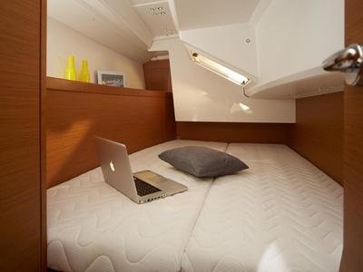 Cabin on Sunsail 34- 2/1 Classic, a Jeanneau Sun Odyssey 349 sailboat at Općina Marina, Croatia