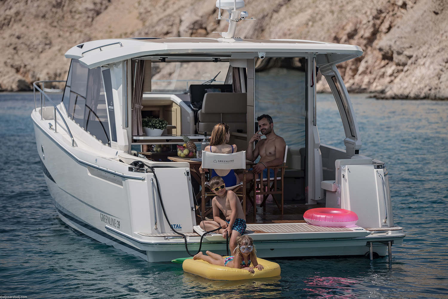 Mar, a Greenline 39 yacht at Grad Biograd na Moru, Croatia