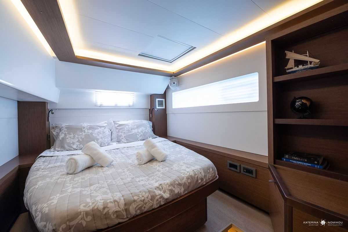 Cabin on El Marita Brand New 2021 A/C & Generator Skippered, a Lagoon 46 catamaran at Municipal Unit of Lefkada, Greece