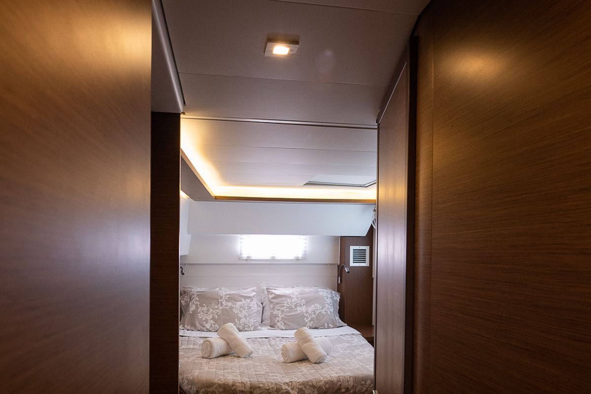 Cabin on El Marita Brand New 2021 A/C & Generator Skippered, a Lagoon 46 catamaran at Municipal Unit of Lefkada, Greece