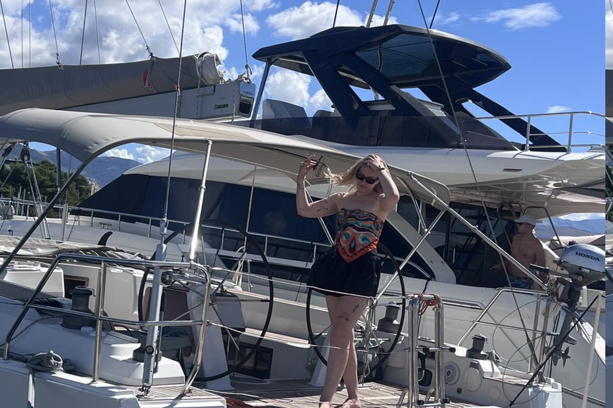 Deck of Maravillosa, a Hanse Yachts Hanse 545 sailboat at Split, Croatia