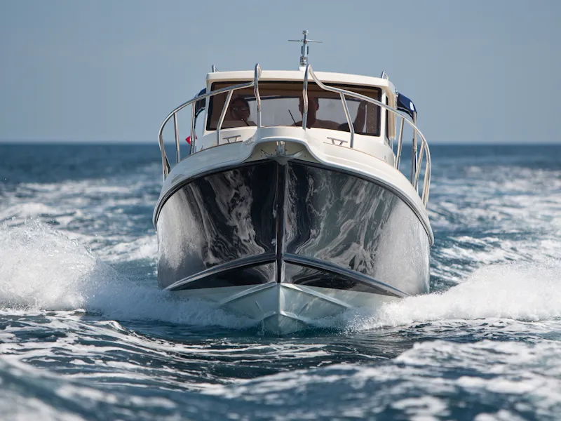 Exterior view of H3, a Leidi 660 motorboat at Grad Pula, Croatia