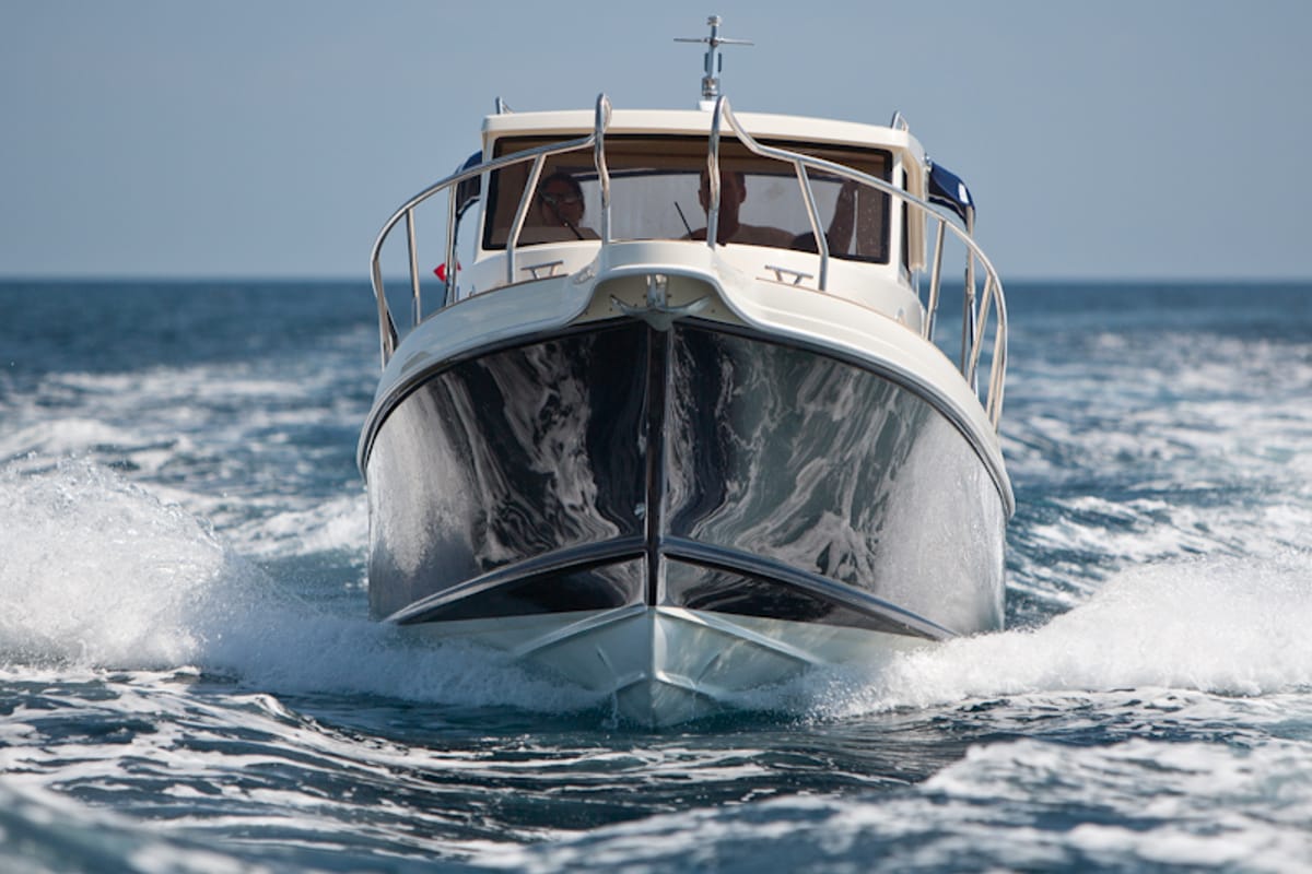 Exterior view of H3, a Leidi 660 motorboat at Grad Pula, Croatia