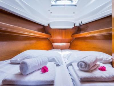 Cabin on Simonetta, a Beneteau Oceanis 411 sailboat at Municipal Unit of Nea Peramos, Greece