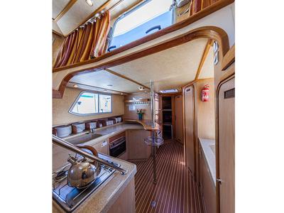 Galley of 150FB-7, a Pénichette 1500FB motorboat at Lutzelbourg, France