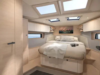 Cabin on Sunsail 44.4 Premium, a Dufour 44 sailboat at Dubrovnik, Croatia