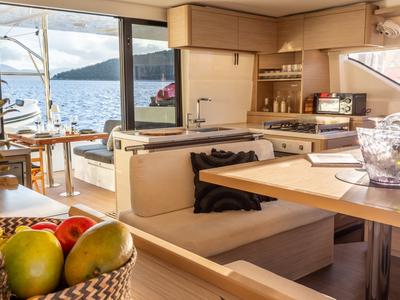 Galley of CELINA, a Lagoon 51 catamaran at Municipal Unit of Lefkada, Greece