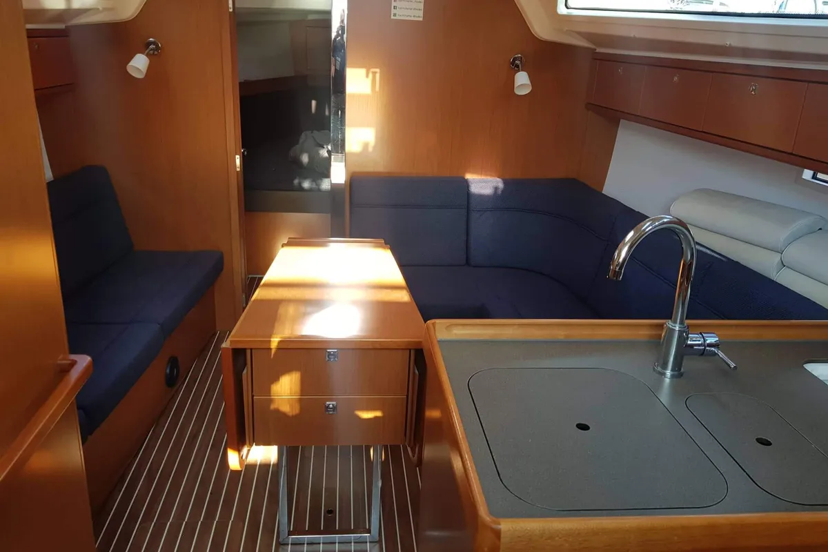 Salon of Nenemia, a Bavaria Cruiser 37 sailboat at Municipal Unit of Rhodes, Greece