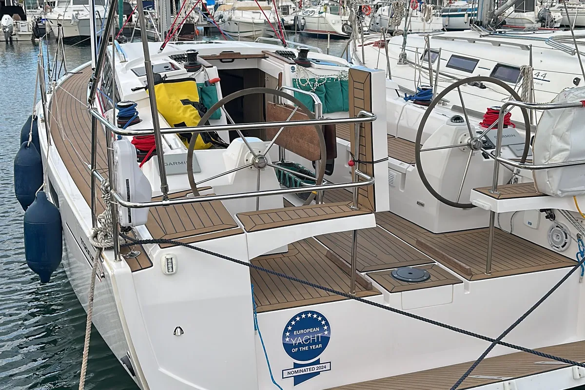 Angelmiles 1 , a Northman Maxus 35 sailboat at Valencia, Spain