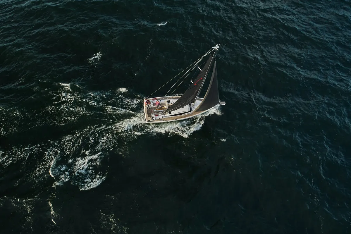 Angelmiles 1 , a Northman Maxus 35 sailboat at Valencia, Spain