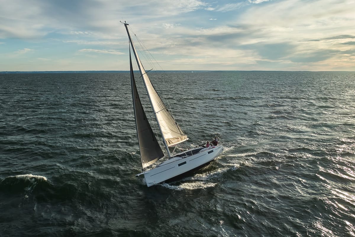 Angelmiles 1 , a Northman Maxus 35 sailboat at Valencia, Spain