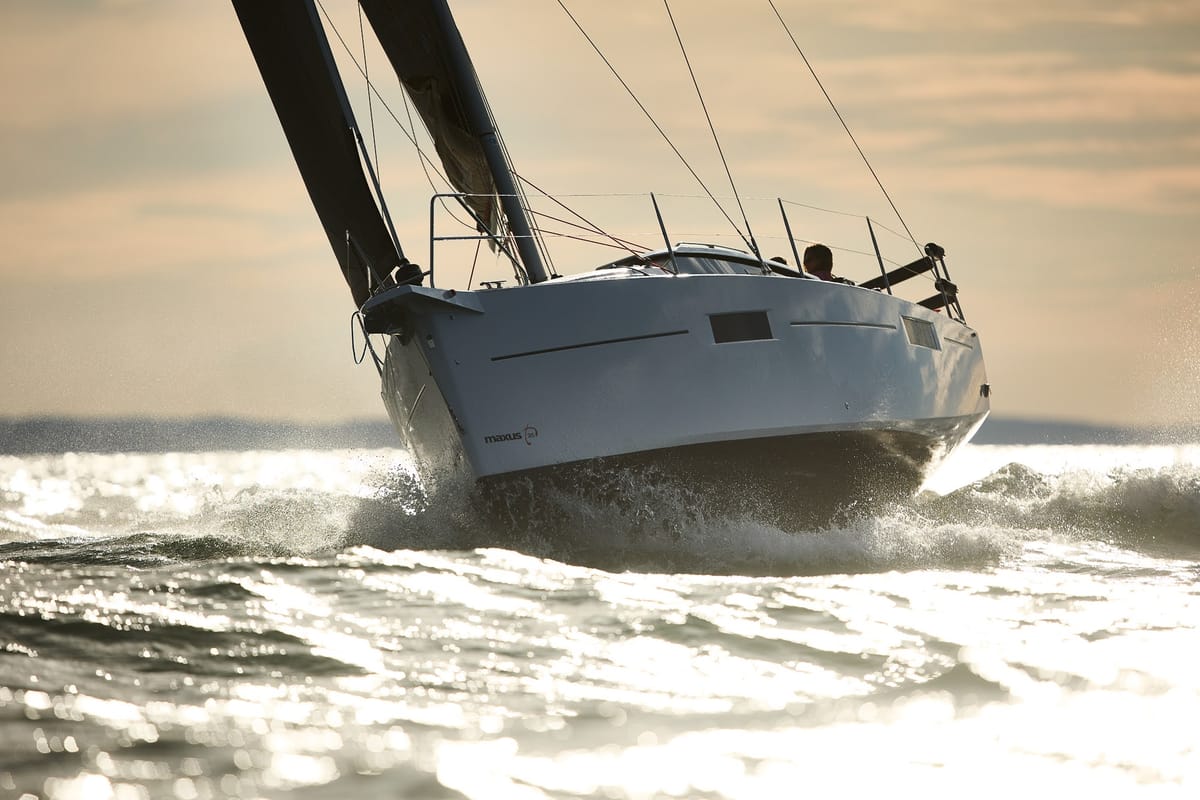 Angelmiles 1 , a Northman Maxus 35 sailboat at Valencia, Spain
