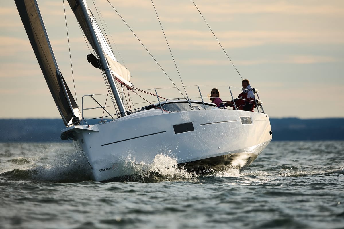 Angelmiles 1 , a Northman Maxus 35 sailboat at Valencia, Spain