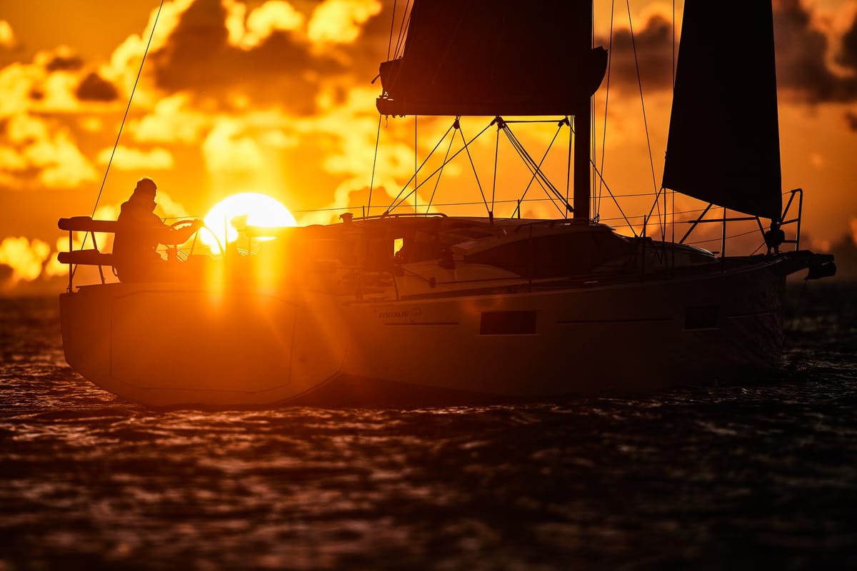 Angelmiles 1 , a Northman Maxus 35 sailboat at Valencia, Spain