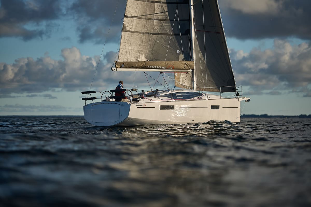 Angelmiles 1 , a Northman Maxus 35 sailboat at Valencia, Spain