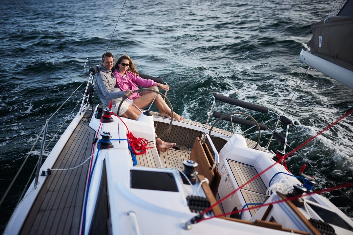 Angelmiles 1 , a Northman Maxus 35 sailboat at Valencia, Spain