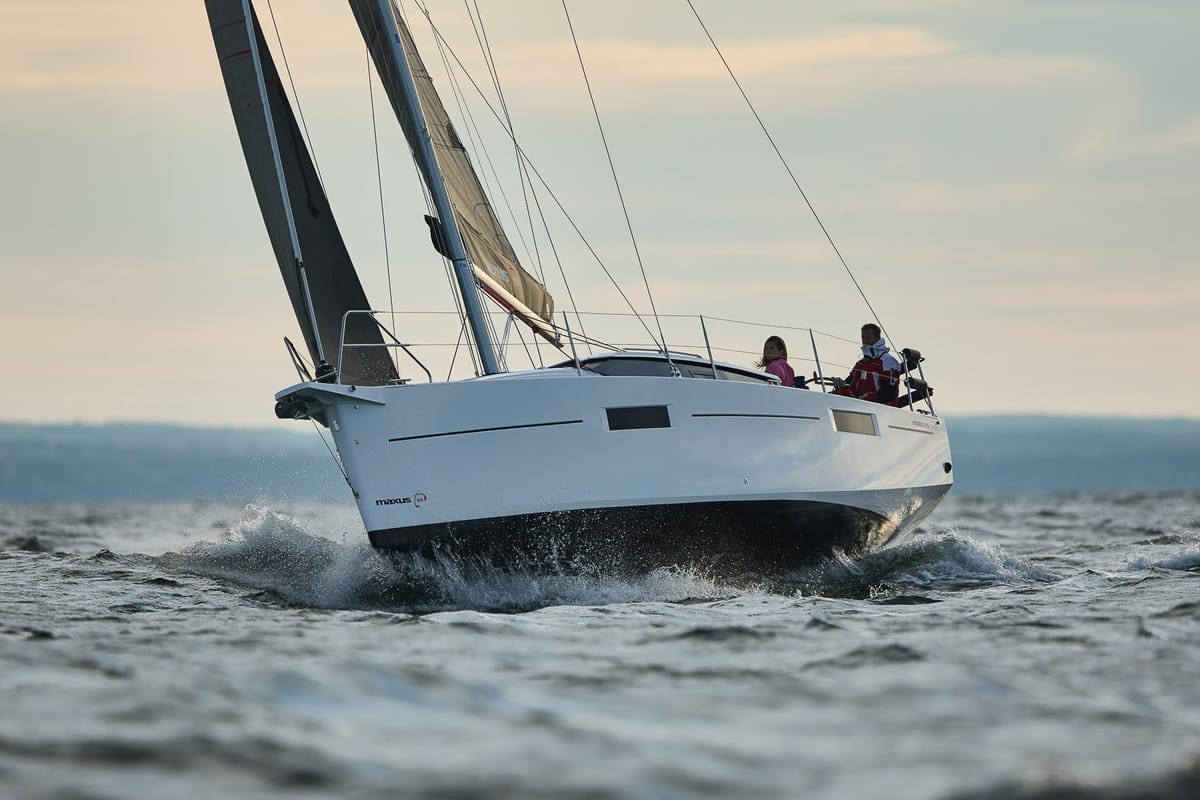 Angelmiles 1 , a Northman Maxus 35 sailboat at Valencia, Spain