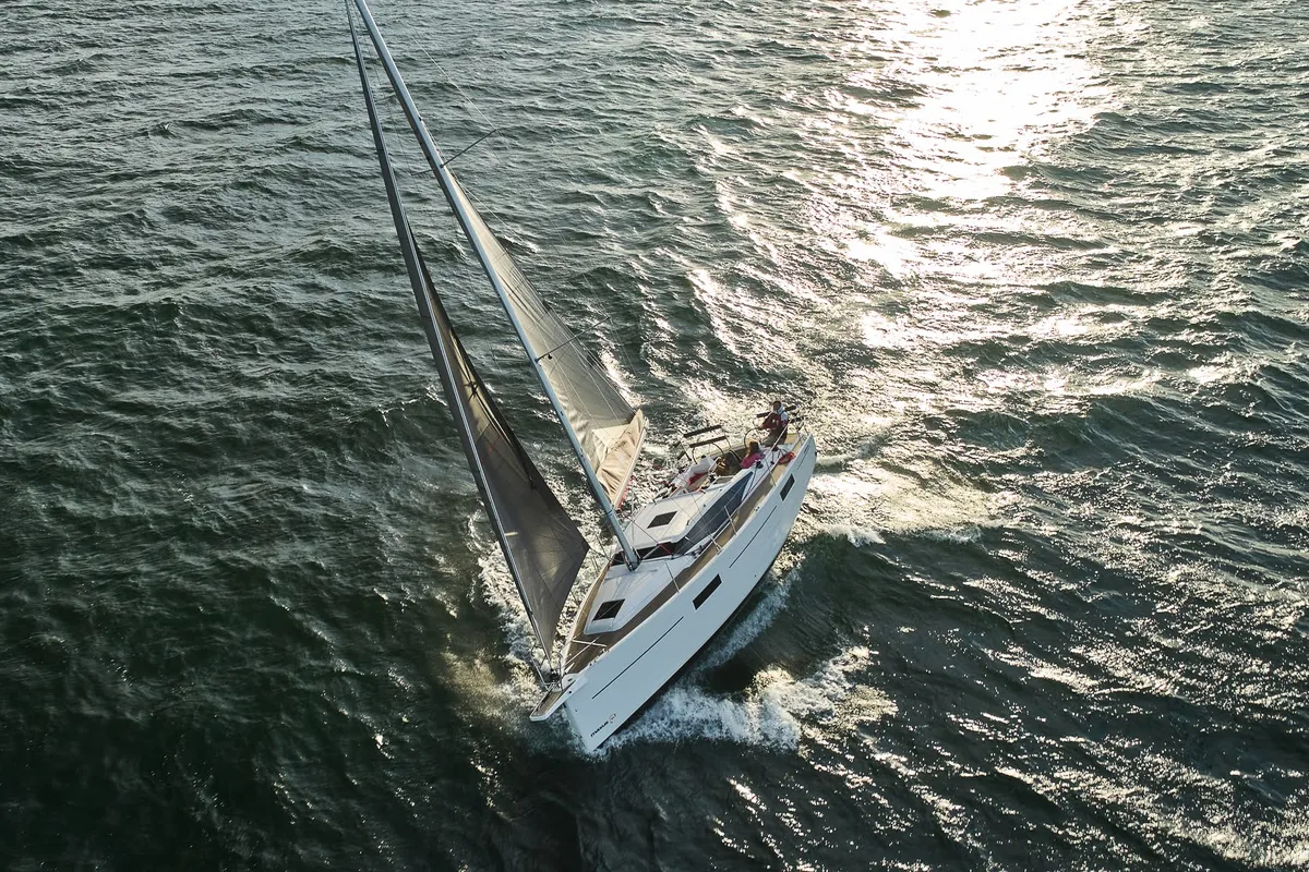 Angelmiles 1 , a Northman Maxus 35 sailboat at Valencia, Spain