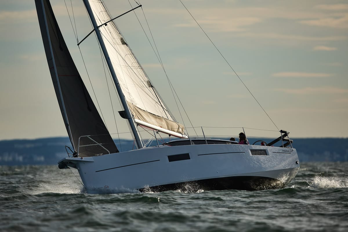 Angelmiles 1 , a Northman Maxus 35 sailboat at Valencia, Spain