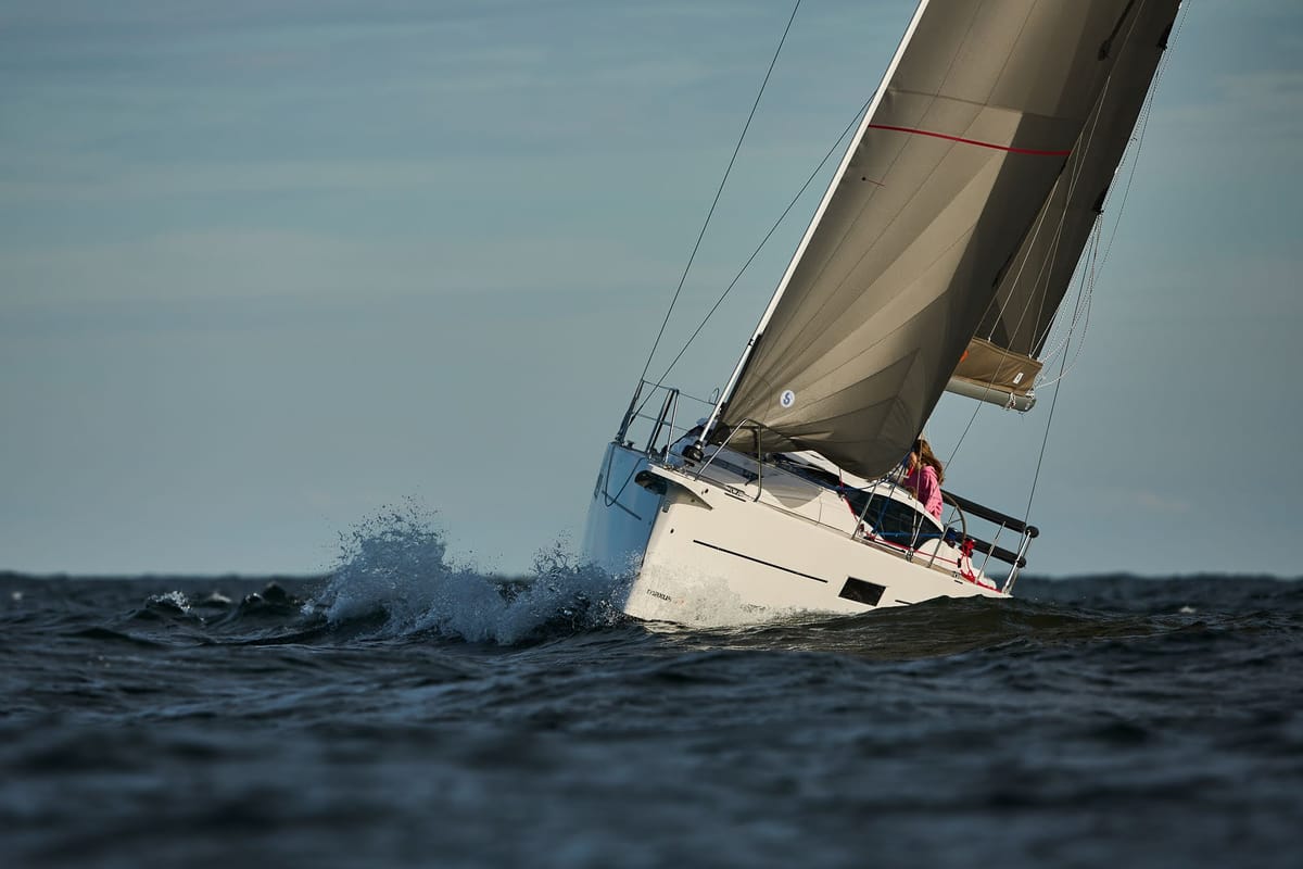Angelmiles 1 , a Northman Maxus 35 sailboat at Valencia, Spain
