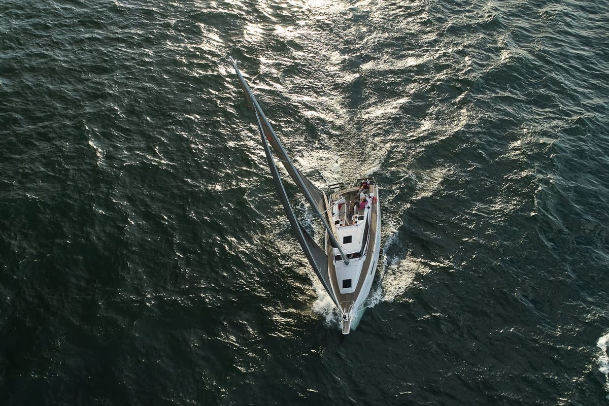 Angelmiles 1 , a Northman Maxus 35 sailboat at Valencia, Spain