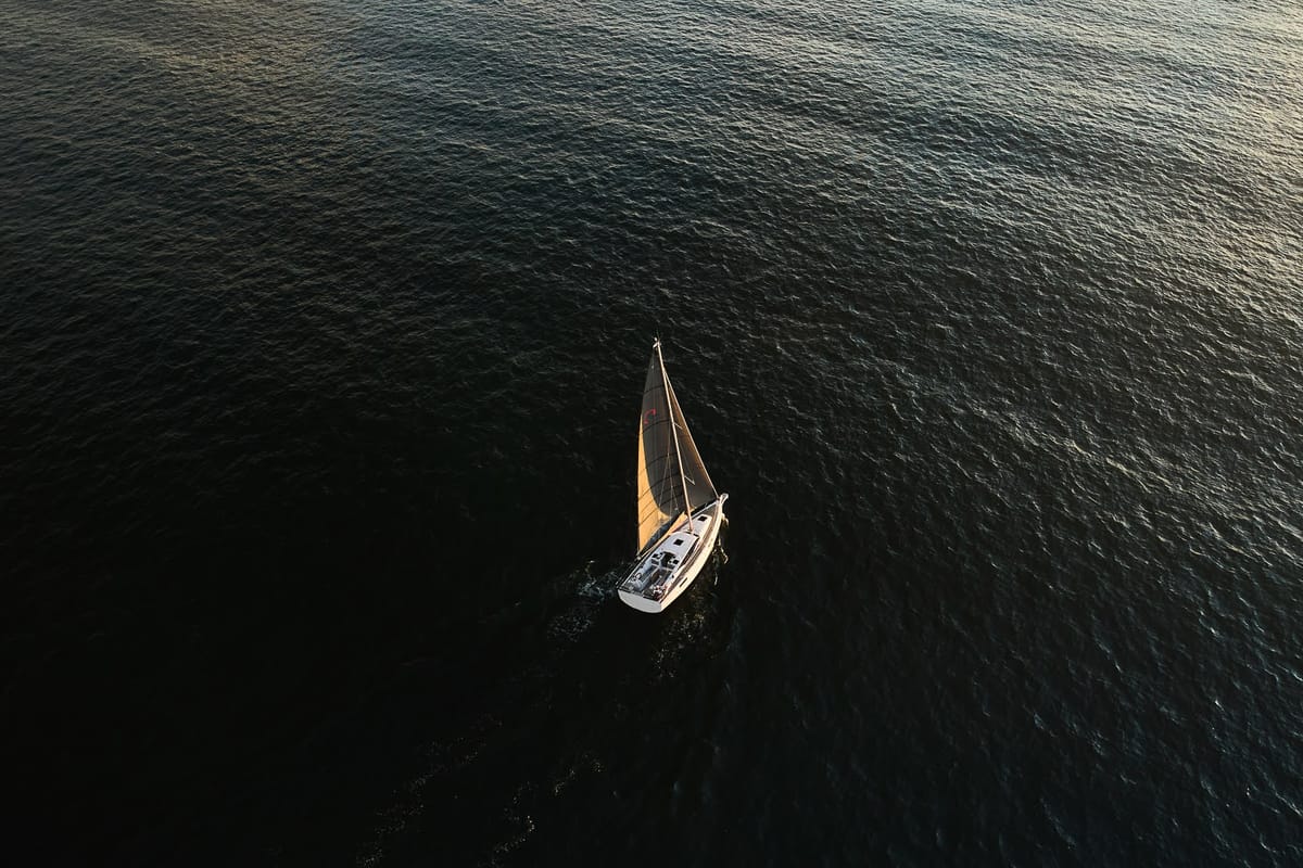 Exterior view of Angelmiles 1 , a Northman Maxus 35 sailboat at Valencia, Spain