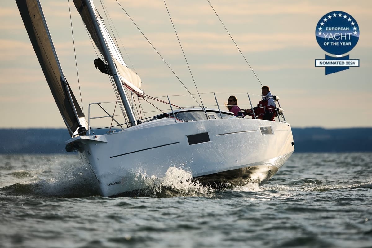Exterior view of Angelmiles 1 , a Northman Maxus 35 sailboat at Valencia, Spain