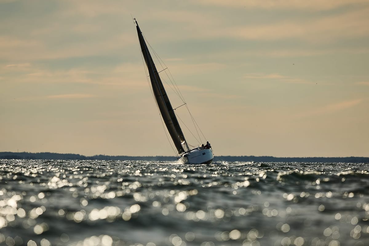 Exterior view of Angelmiles 1 , a Northman Maxus 35 sailboat at Valencia, Spain