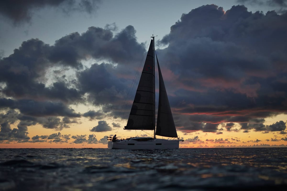 Angelmiles 1 , a Northman Maxus 35 sailboat at Valencia, Spain