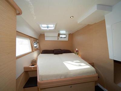 Cabin on Paluko, a Lagoon 421 catamaran at Bodrum, Turkey