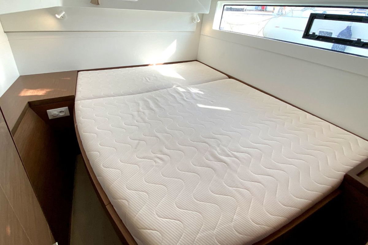 Cabin on Sunrise, a Lagoon 40 catamaran at Palma de Mallorca, Spain