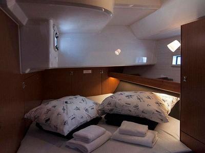 Cabin on Adria Myriam, a Bavaria Cruiser 46 sailboat at Split, Croatia