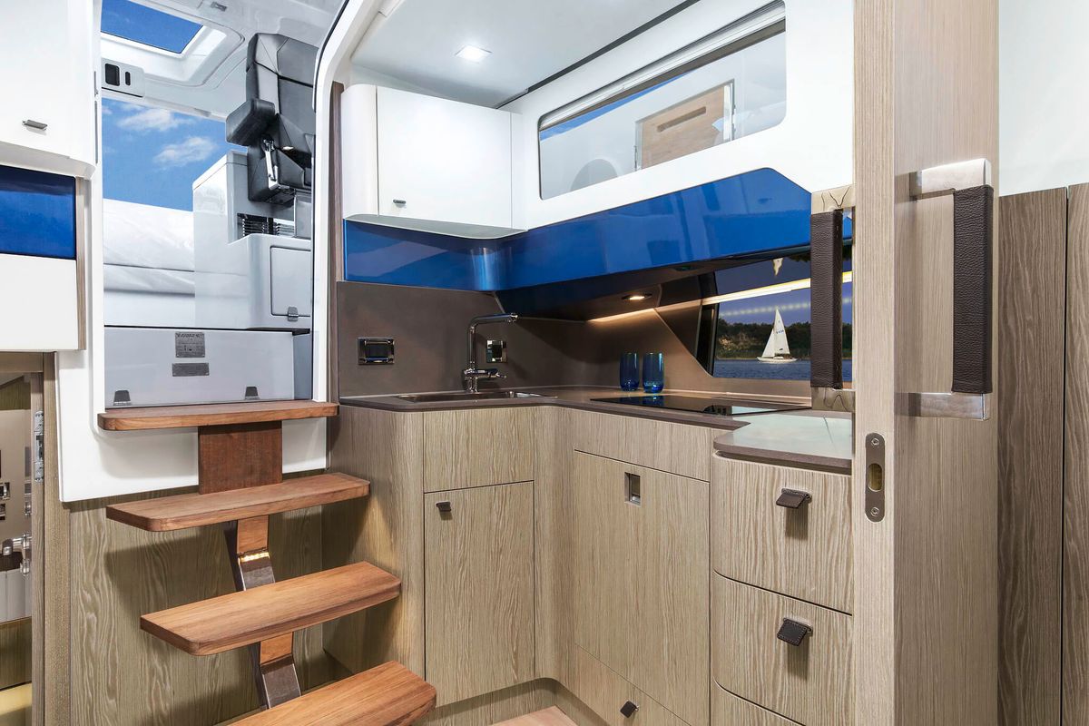 Galley of Instant Crush, a Fjord 41 XL yacht at Grad Kaštela, Croatia