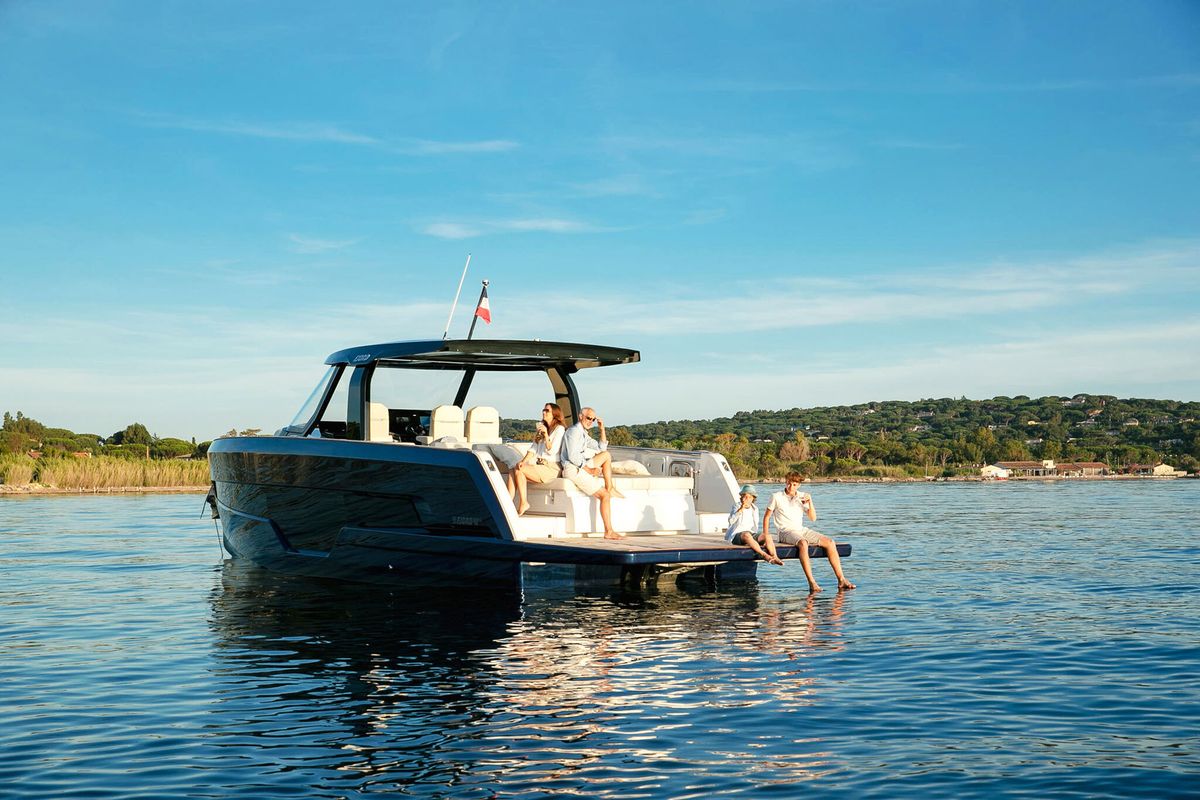 Exterior view of Instant Crush, a Fjord 41 XL yacht at Grad Kaštela, Croatia
