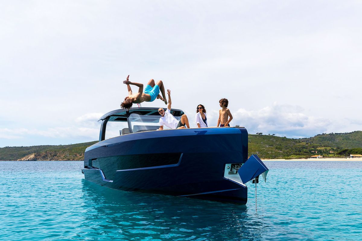 Exterior view of Instant Crush, a Fjord 41 XL yacht at Grad Kaštela, Croatia