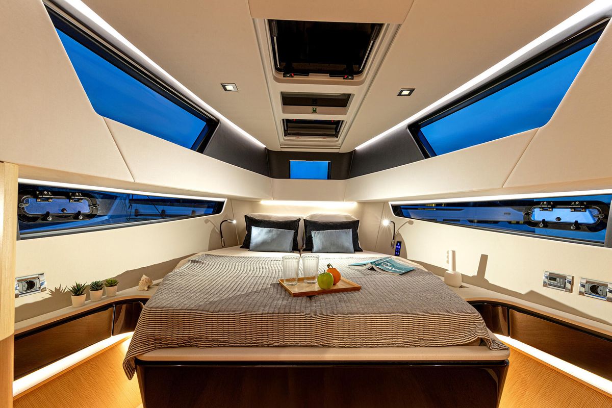 Cabin on Instant Crush, a Fjord 41 XL yacht at Grad Kaštela, Croatia