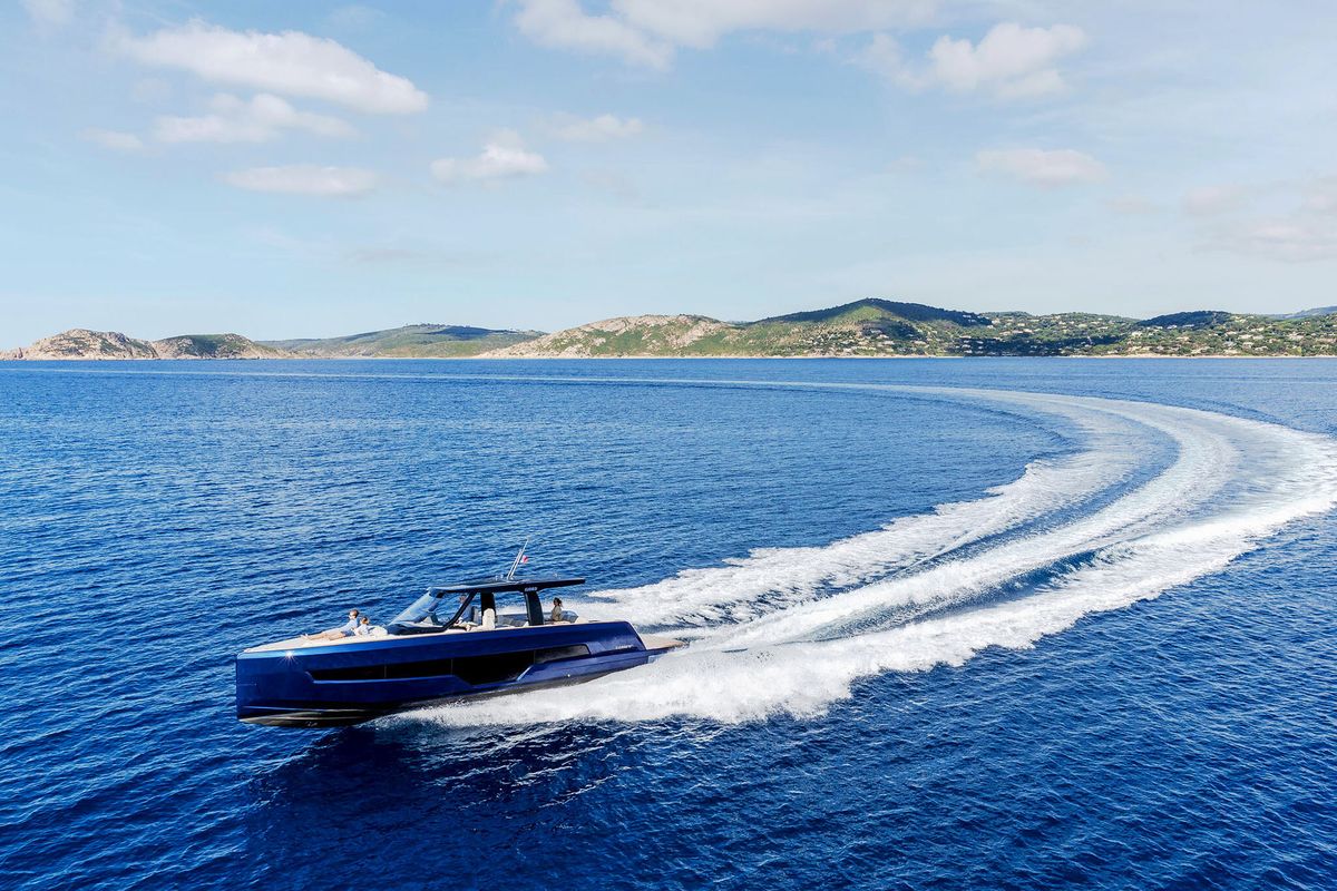 Exterior view of Instant Crush, a Fjord 41 XL yacht at Grad Kaštela, Croatia