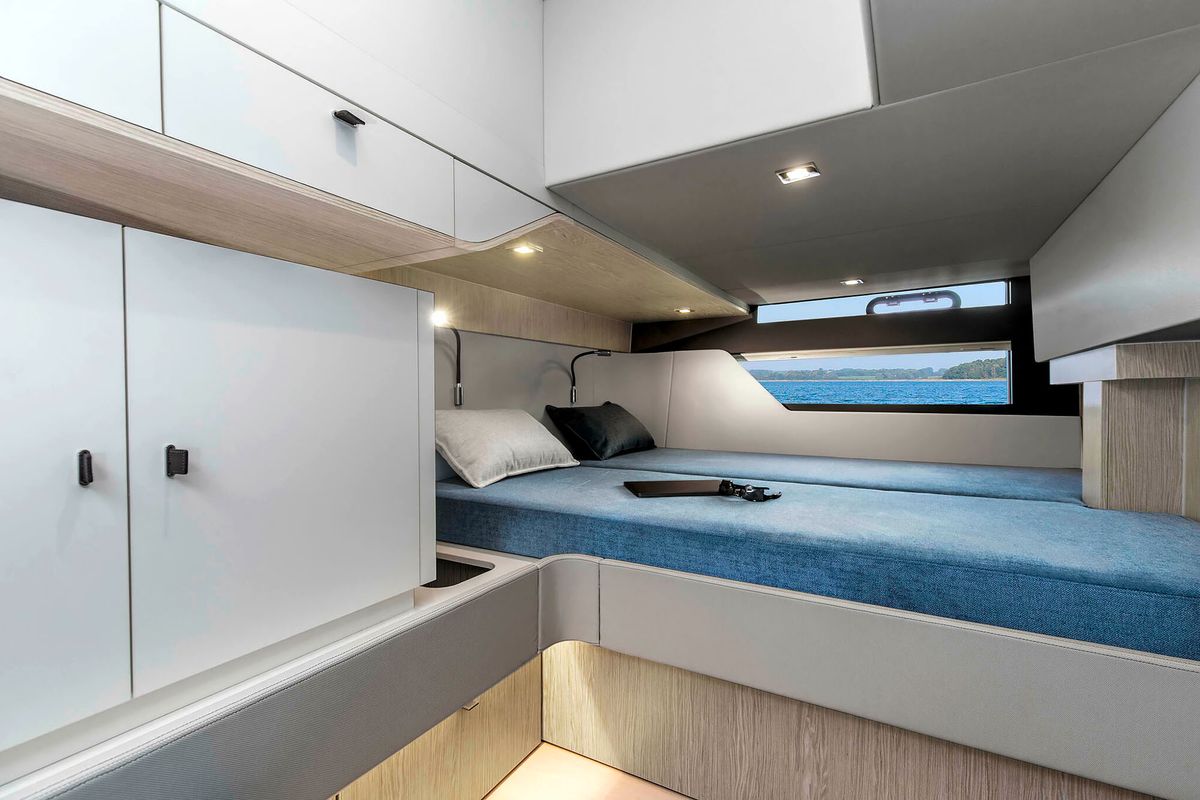 Cabin on Instant Crush, a Fjord 41 XL yacht at Grad Kaštela, Croatia