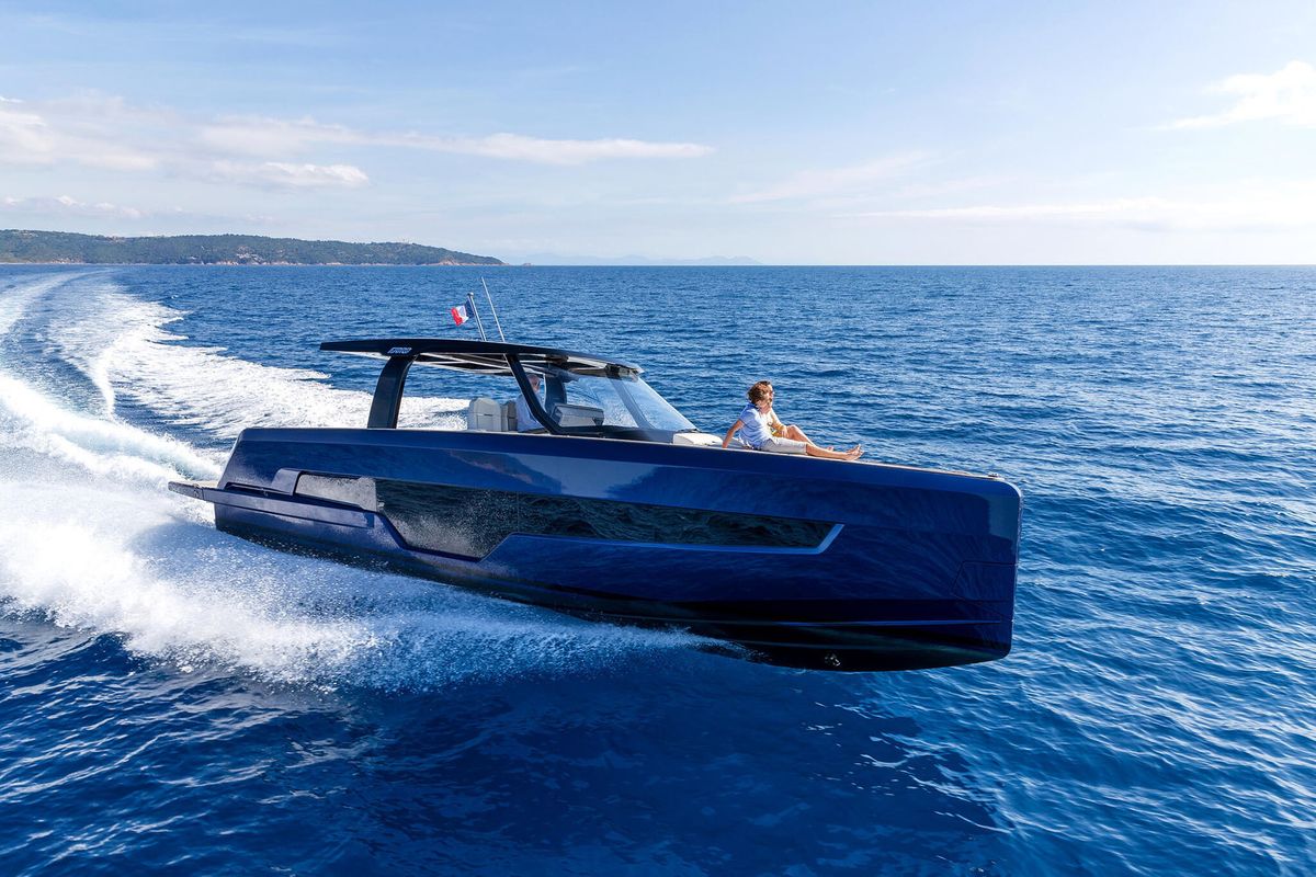 Exterior view of Instant Crush, a Fjord 41 XL yacht at Grad Kaštela, Croatia