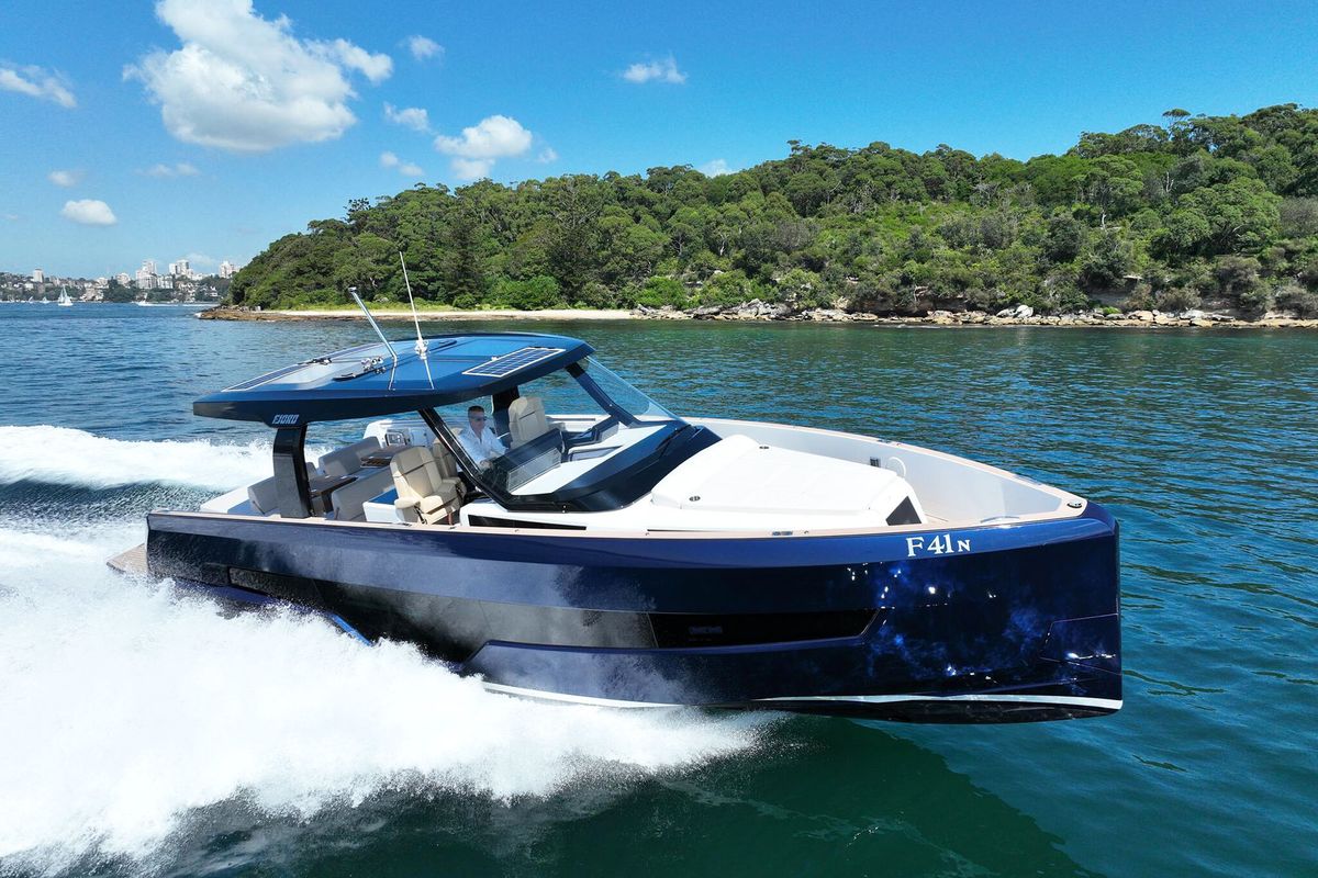 Exterior view of Instant Crush, a Fjord 41 XL yacht at Grad Kaštela, Croatia