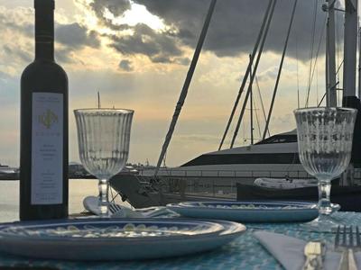 Deck of Dreamaway, a Gulet Waverunner 55 yacht at Olbia, Italy