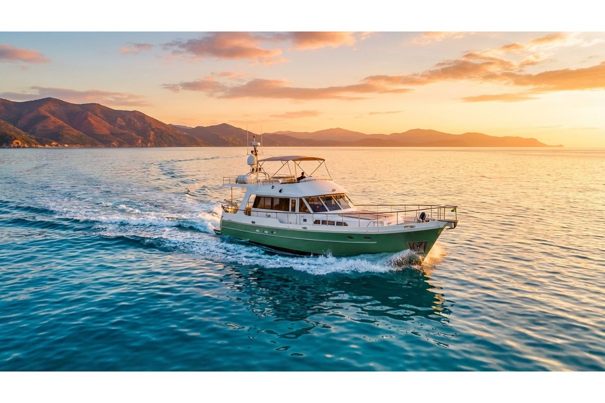 Exterior view of Dreamaway, a Gulet Waverunner 55 yacht at Olbia, Italy