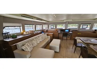 THE SUN, a Lagoon Lagoon 620 catamaran at Olbia, Italy