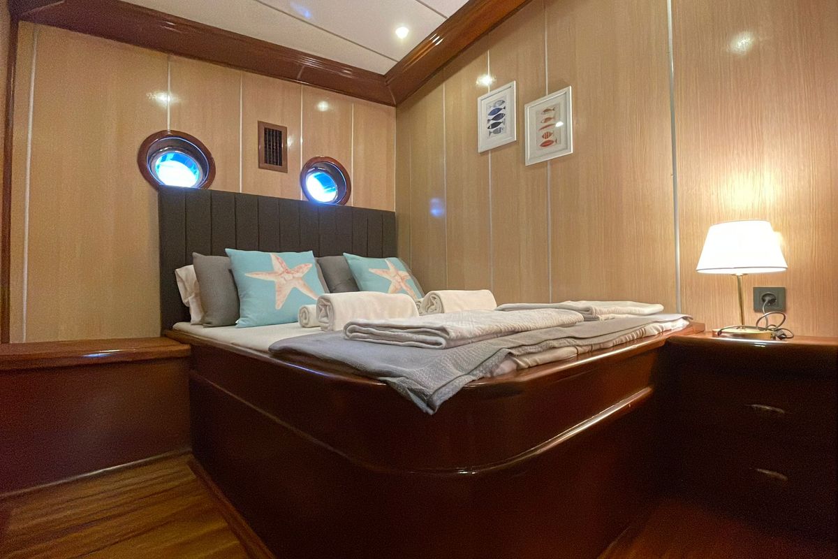 Cabin on Gumus, a Gulet Gulet gulet at Marmaris, Turkey