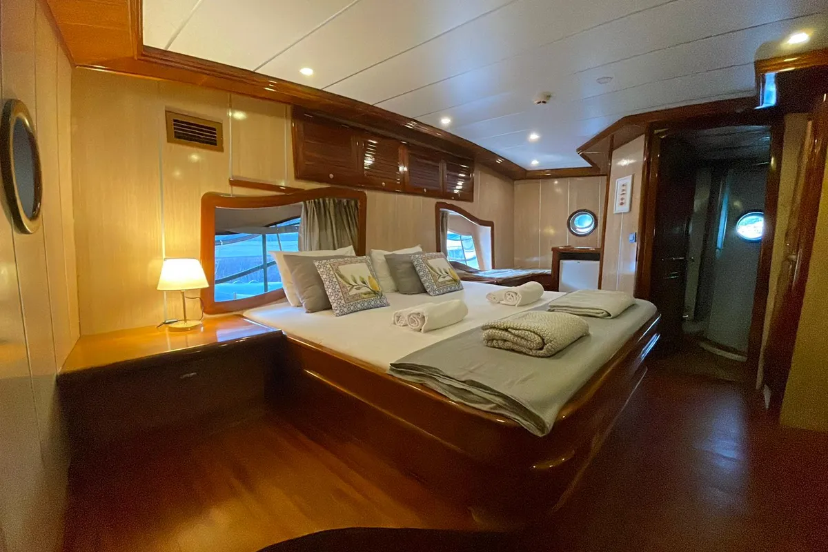 Cabin on Gumus, a Gulet Gulet gulet at Marmaris, Turkey